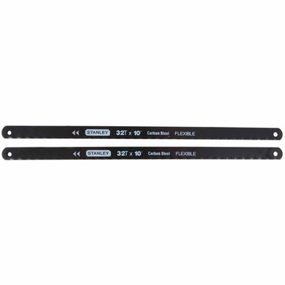 Stanley 15-902A Carbon Steel 10" Hacksaw Blade 32 TPI - 2 Pack Stanley 15-902A Carbon Steel 10" Hacksaw Blade 32 TPI - 2 Pack