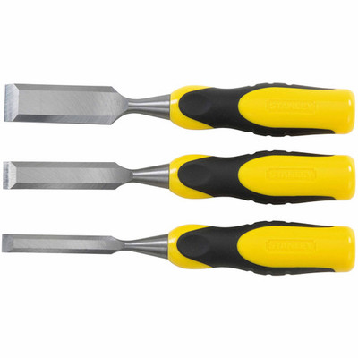 Stanley 16-300 Chisel Short Blade Bi-Material Set - 3 Pc. Stanley 16-300 Chisel Short Blade Bi-Material Set - 3 Pc.
