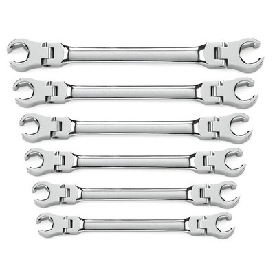 GearWrench 81911D 6 Pc. Flex Head Flare Nut Metric Wrench Set GearWrench 81911D 6 Pc. Flex Head Flare Nut Metric Wrench Set