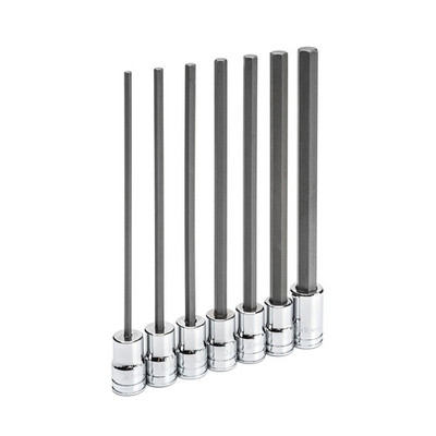 GearWrench 82537 7 Pc. 3/8" Drive Long Length Hex Bit SAE Socket Set GearWrench 82537 7 Pc. 3/8" Drive Long Length Hex Bit SAE Socket Set