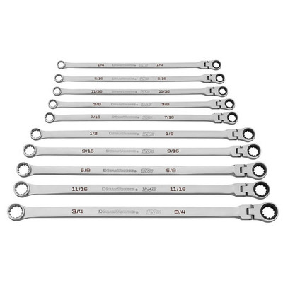 GearWrench 86142 10 Pc. 120XP Universal Spline XL Flex Head GearBox Ratcheting SAE Wrench Set GearWrench 86142 10 Pc. 120XP Universal Spline XL Flex Head GearBox Ratcheting SAE Wrench Set