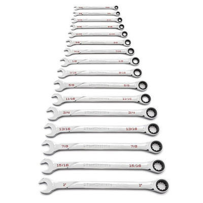 GearWrench 86451 16 Pc. 120XP Universal Spline XL Ratcheting Combination SAE Wrench Set GearWrench 86451 16 Pc. 120XP Universal Spline XL Ratcheting Combination SAE Wrench Set