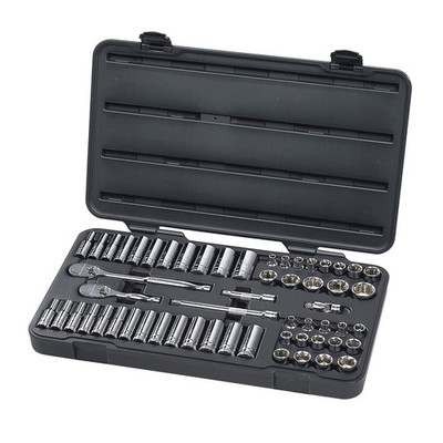 GearWrench 80550 57 Pc. 3/8" Drive 6 Point Standard & Deep SAE/Metric Mechanics Tool Set GearWrench 80550 57 Pc. 3/8" Drive 6 Point Standard & Deep SAE/Metric Mechanics Tool Set