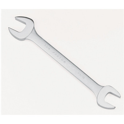 Proto J3020 Satin Finish SAE 5/16", 3/8" Double Open End Wrench, 5-1/8"
