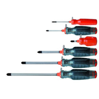 Proto J1206SP-TT Tether-Ready 6 Piece Quad Lobe Phillips Screwdriver Set