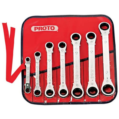 Proto J1180MA  7 Piece Metric Offset Ratcheting Wrench Set