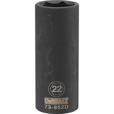 Dewalt DWMT73952OSP Mechanics 6 Point 1/2" Drive Deep Impact Socket 22 MM Dewalt DWMT73952OSP Mechanics 6 Point 1/2" Drive Deep Impact Socket 22 MM