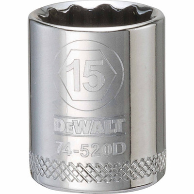 Dewalt DWMT74520OSP Mechanics 12 Point 3/8" Drive Socket 15MM Dewalt DWMT74520OSP Mechanics 12 Point 3/8" Drive Socket 15MM