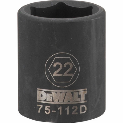 Dewalt DWMT75112OSP Mechanics 6 Point 1/2" Drive Impact Socket 22 MM Dewalt DWMT75112OSP Mechanics 6 Point 1/2" Drive Impact Socket 22 MM