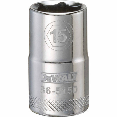 Dewalt DWMT86515OSP Mechanics 6 Point 1/2" Drive Socket 15 MM