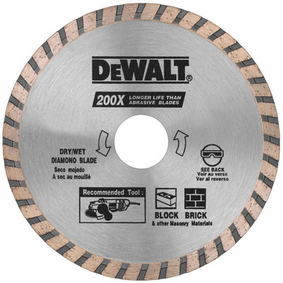 DeWalt DW4725B 4-1/2" High Performance Diamond Masonry Blade
