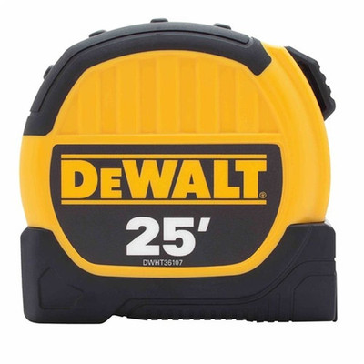 DeWalt DWHT36107 1-1/8 " X 25 Ft Tape Rule DeWalt DWHT36107 1-1/8 " X 25 Ft Tape Rule