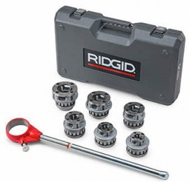 RIDGID 12-R Exposed Ratchet Threader Set, ½ to 2", NPT