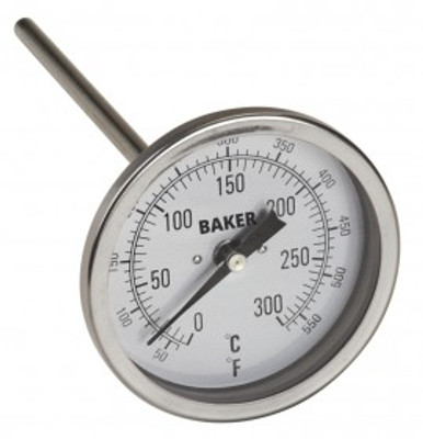 Baker T3006-550 Bimetal Thermometer, 50 to 550°F (0 to 300°C) Baker T3006-550 Bimetal Thermometer, 50 to 550°F (0 to 300°C)