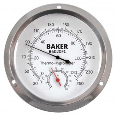 Baker B6020FC Dial Thermo-Hygrometer Baker B6020FC Dial Thermo-Hygrometer