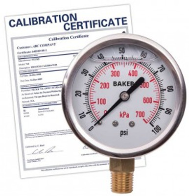Baker AVNC-3000P Pressure Gauge, 0 to 3000 psi,    includes Traceable Certificate Baker AVNC-3000P Pressure Gauge, 0 to 3000 psi,    includes Traceable Certificate