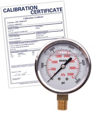 Baker AVNC-5000P Pressure Gauge, 0 to 5000 psi,    includes Traceable Certificate Baker AVNC-5000P Pressure Gauge, 0 to 5000 psi,    includes Traceable Certificate