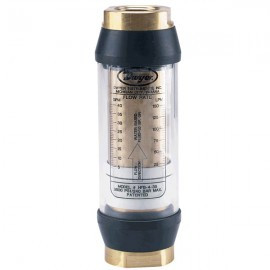 Dwyer HFS-2-02 In-line Flow Meter (0.2 to 2 gpm water) with 1/2" NPT & 316SS Body
