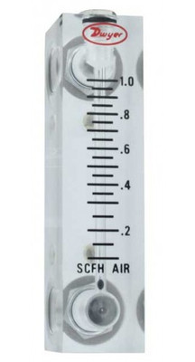 Dwyer VFA-6-SS Flow Meter, 2" Scale, 4-30 SCFH Air, SS Wetted