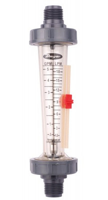 Dwyer LFMD-10-C2 Flow Meter, 0.8-8 GPM/3-30 LPM, 3/4" MNPT Dwyer LFMD-10-C2 Flow Meter, 0.8-8 GPM/3-30 LPM, 3/4" MNPT