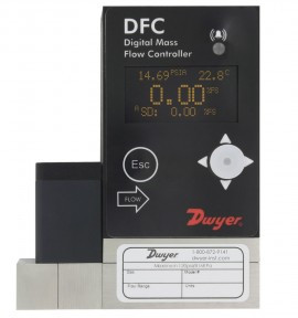 Dwyer DFC-22010-V-ALA2 Digital Flow Controller, 0 to 100 ml/min