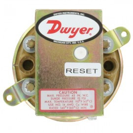Dwyer 1900-5-MR Differential Pressure Switch 3.0-11.75"w.c.) with Manual reset