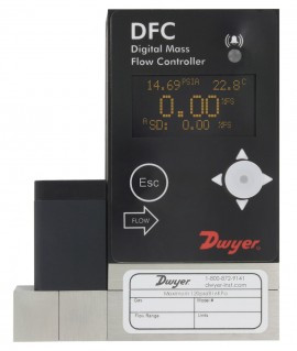Dwyer DFC-39010-V-ALA2 Digital Flow Controller, 0 to 2 l/min