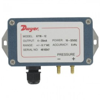 Dwyer 677B-02 Differential Pressure Transmitter (0-0.25"w.c.) Dwyer 677B-02 Differential Pressure Transmitter (0-0.25"w.c.)