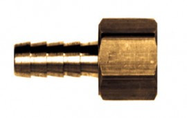 Dwyer 126-3B Brass Bardbed Connector, 3/16" x ¼" FNPT