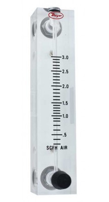 Dwyer VFB-53-SSV-PF Flow Meter, 4" Scale, 10-100 SCFH Air, SS Valve, Pointer Flag Dwyer VFB-53-SSV-PF Flow Meter, 4" Scale, 10-100 SCFH Air, SS Valve, Pointer Flag
