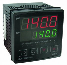 Dwyer 4B-63 1/4 DIN Temperature/Process Controller (1) Linear Voltage & (1) Relay output