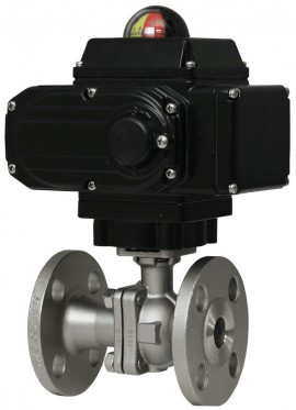 Dwyer WE07-JMD03-T-A Flanged Stainless Steel V-Ball Valve, 3" NEMA 4X Modulating