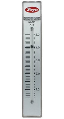 Dwyer RMB-49 Flow Meter, 5" Scale, 0.5-5 SCFH Air
