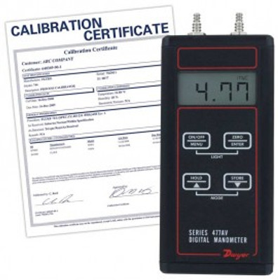 Dwyer 477AV-000 Digital Manometer, 0 to 1 in w.c., includes Traceable Certificate Dwyer 477AV-000 Digital Manometer, 0 to 1 in w.c., includes Traceable Certificate