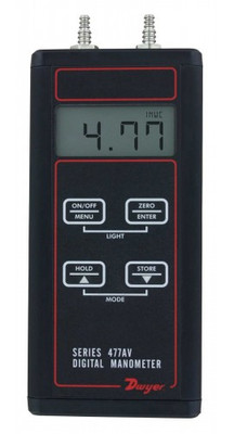 Dwyer 477AV-0 Digital Manometer, 0 to 10 in w.c. Dwyer 477AV-0 Digital Manometer, 0 to 10 in w.c.