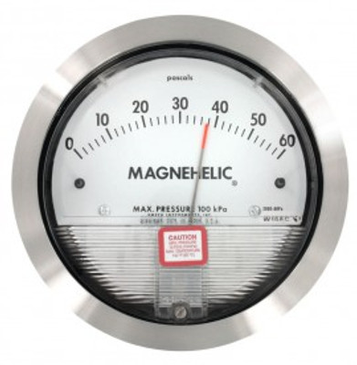 Dwyer 2000-60PA-HA Pressure Gauge, 0 to 60 Pa