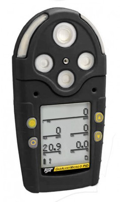 Honeywell BW GasAlertMicro 5 IR Single Gas Detector with rechargeable battery and pump, CO2 (IR), black