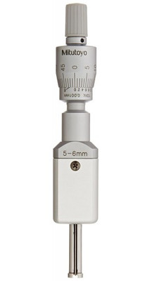 Mitutoyo 368-005 Holtest Inside Micrometer, 2-point, 5 to 6 mm Mitutoyo 368-005 Holtest Inside Micrometer, 2-point, 5 to 6 mm