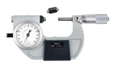 Mitutoyo 510-122 Series 510 Mechanical Indicating Micrometer, 25 to 50 mm
