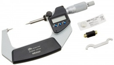 Mitutoyo 342-252-30 Point Micrometer with SPC, 15°, 25 to 50 mm Mitutoyo 342-252-30 Point Micrometer with SPC, 15°, 25 to 50 mm