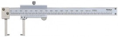 Mitutoyo 536-152 Metric Vernier Neck Point Jaw Outside Caliper Mitutoyo 536-152 Metric Vernier Neck Point Jaw Outside Caliper