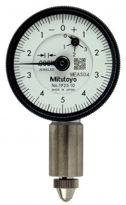 Mitutoyo 1925A-10 Series 0 Compact Dial Indicator with Lug, 0 to 0.025", SAE Mitutoyo 1925A-10 Series 0 Compact Dial Indicator with Lug, 0 to 0.025", SAE