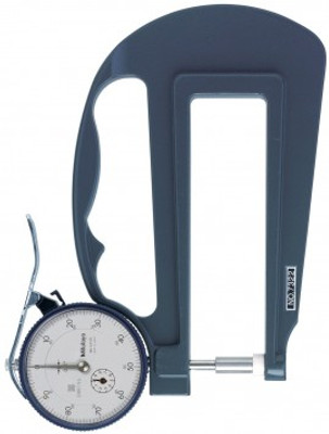 Mitutoyo 7322A Dial Thickness Gage 0-1.0" Deep Throat Ceramic Flat Anvils Mitutoyo 7322A Dial Thickness Gage 0-1.0" Deep Throat Ceramic Flat Anvils