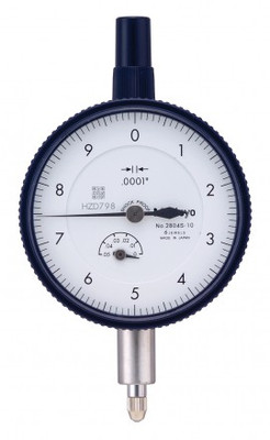 Mitutoyo 2804AB-10 Series 2 Standard Flat-Back Dial Indicator, 0.05", SAE Mitutoyo 2804AB-10 Series 2 Standard Flat-Back Dial Indicator, 0.05", SAE