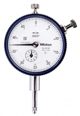 Mitutoyo 2514AB Series 2 Standard Flat-Back Dial Indicator, 0.5", SAE Mitutoyo 2514AB Series 2 Standard Flat-Back Dial Indicator, 0.5", SAE
