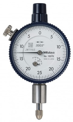 Mitutoyo 1507A Series 1 Compact Dial Indicator, 0.125", 0.0005" graduation Mitutoyo 1507A Series 1 Compact Dial Indicator, 0.125", 0.0005" graduation