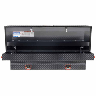 Weather Guard 154-6-03 Model 154-6-03 Saddle Box, Aluminum, Compact, Gunmetal Gray, 6.0 Cu. Ft.