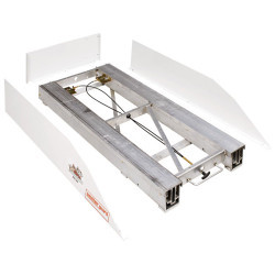 WeatherGuard 3100 BED RAT 4.75" x 22" x 54" Clear Steel Sliding Platform