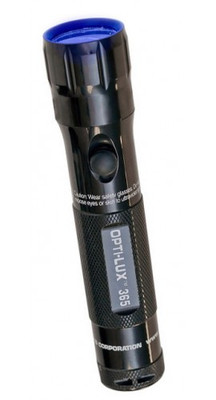 Spectroline NDT OLX-365B OPTI-LUX Inspection Flashlight, High-Intensity, Internal Black Light Filter, 365nm