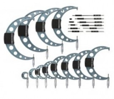 Mitutoyo 103-905-10 Outside Micrometer Economy Design Set, 0 To 12€š¬ Mitutoyo 103-905-10 Outside Micrometer Economy Design Set, 0 To 12€š¬